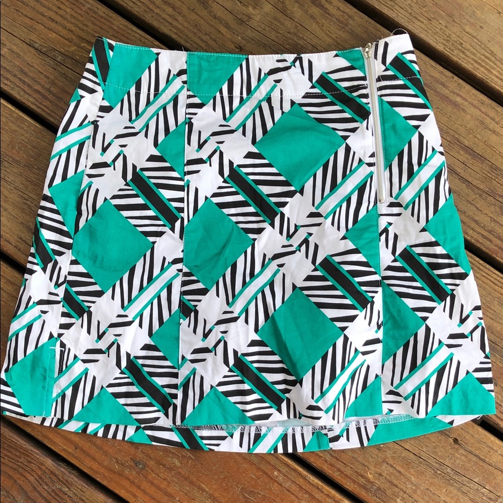 Lady Hagan Green Geo Print Skort-sz0